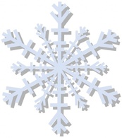 Shapes - Snow Flake clip art 