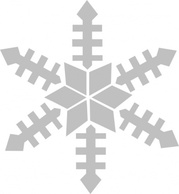 Holiday & Seasonal - Snowfalke clip art 