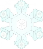 Holiday & Seasonal - Snowflake 4 clip art 