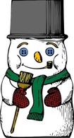 Holiday & Seasonal - Snowman clip art 