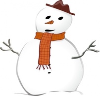 Holiday & Seasonal - Snowman clip art 