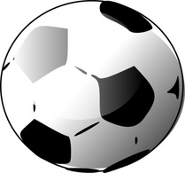 Soccer Ballon clip art 