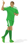 Soccer Player Vector Image 