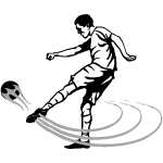 Soccer Volley Shot Vector Image Preview
