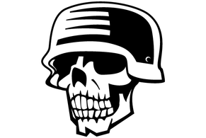 Soldier Skull Free Vector Clipart 