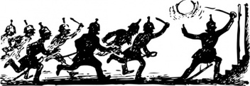 Soldiers In Battle clip art Preview