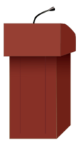 Speaker's podium 