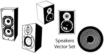 Speakers vector set