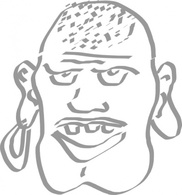 Speaking Pirate Man clip art