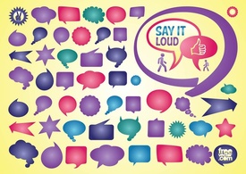 Shapes - Speech Bubble Vectors 