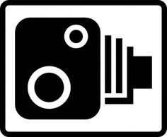 Technology - Speed Camera Sign clip art 