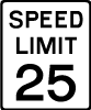 Speed Limit 25 