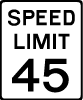 Speed Limit 45 