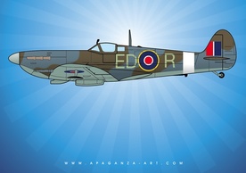 Vintage - Spitfire Vector 