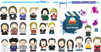 Human - Splats and south park free vector 