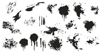 Splatter free vector - Black spots Preview