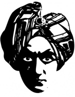 Spooky Person Head Turbine clip art