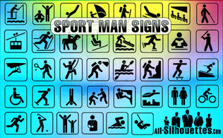 Sport Man Signs 