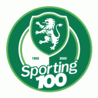 Football - Sporting Clube de Portugal - 100 years anniversary logo 