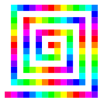 Square Spiral 12 Color 