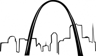 St Louis Gateway Arch clip art 