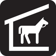 Stable Black clip art 