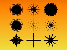 Shapes - Star Burst Vector Set 