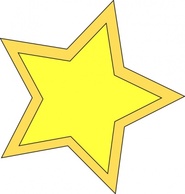 Objects - Star_double clip art 