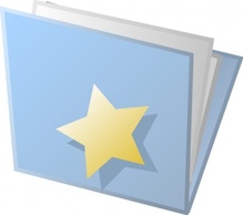 Objects - Starred Folder clip art 