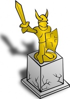 Maps - Statue clip art 