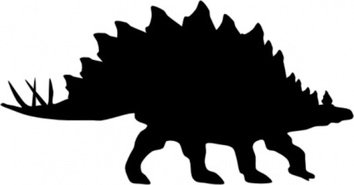 Stegosaurus Shadow clip art Preview