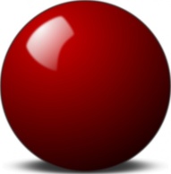Objects - Stellaris Red Snooker Ball clip art 