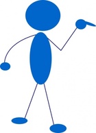 Human - Stickman Point clip art 