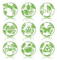 Signs & Symbols - Stock Ecology Stickers Signs Vector 