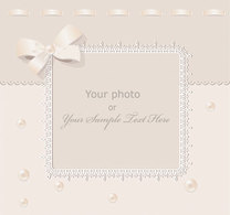 Stock wedding frame vector 