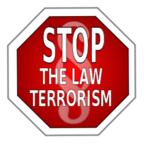 Signs & Symbols - Stop the law terrorism 