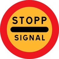 Stopp Signal Sign clip art