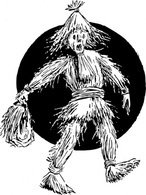 Straw Man clip art Preview