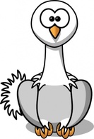 Studiofibonacci Cartoon Ostrich clip art Preview