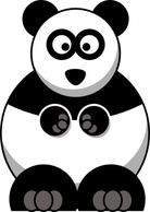 Studiofibonacci Cartoon Panda clip art Preview