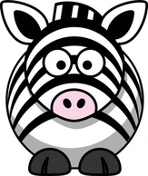 Animals - Studiofibonacci Cartoon Zebra clip art 