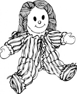 Stuffed Doll clip art