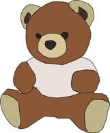 Animals - Stuffed Teddy Bear clip art 