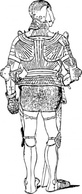 Military - Suit Of Armor Back clip art 