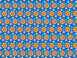 Backgrounds - Summer Flowers Pattern 