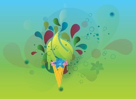 Abstract - Summer Vector Image 