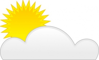 Nature - Sun Cloud clip art 