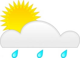 Sun Rain clip art 