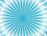 Sunburst Blue Vector Background 