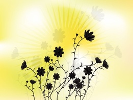 Sunny Flower Vector Art